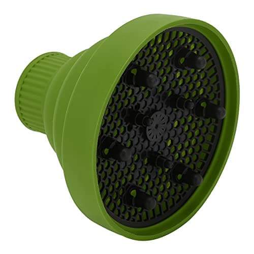 LUCKDANO Curl Adapter for Universal Collapsible Hair Dryer Diffuser | Travel-Friendly Folding Design | Advanced Silicone Material for Even Heat Distribution | Compatible with 1.6-2in Hair (Green) — view 5