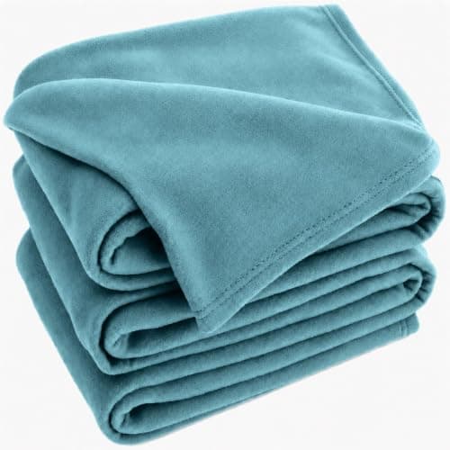 Adore Home Soft Warm Polar Fleece Blanket Large - Cosy Throw for Sofa, Bed, Travel, Car and Camping, 200x240cm, Teal