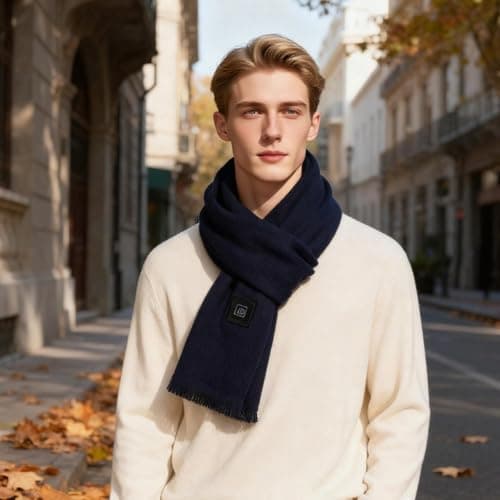 Cold Weather Scarf - Rechargeable Neck Heater, Cold Weather Neck Heater, Heated Scarf | Portable Rechargeable Warmer, Thermal Comfort Accessory, For Women Men Winter Home Travel Driving Skiing — view 3