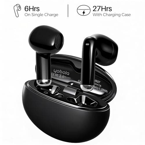 yobola Wireless Earbuds, Bluetooth 5.4 Headphones Comfortable Lightweight — view 6