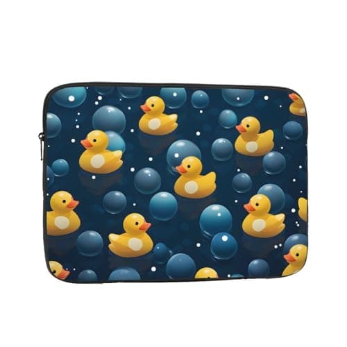 VQUVQV Yellow Ducks Laptop Sleeve Protective Case Soft Lining Padded Zipper Cover Carrying Bag, Slim Lightweight Laptop Bag Briefcase