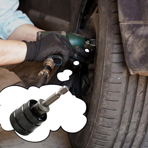 Car Jack Adapter - Rust Resistant Drill Tool for Automotive | Multi Angle Adjustable Alloy Construction with High Strength Grip & Compact Design for Outdoor RV Camping Travel and Garage Use — view 3