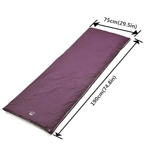 BESTEAM Agemore Envelope Outdoor Sleeping Bag Camping Travel Hiking Multifuntion Ultra-light (Claret Red) — view 2