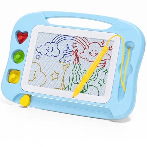 SGILE Magnetic Drawing Board Kids, Toddler Travel Toy Pad, Standard 25x18cm