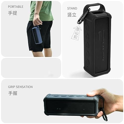 Silicone Case for Anker Soundcore 2 SpeakerProtective Cover Portable Speaker Travel Bag Carrying Case for Soundcore 2 — view 4