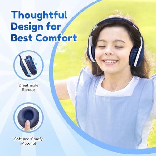 EarFun K2 Kids Headphones Wireless with Mic 45H Playtime, Volume Limit — view 5