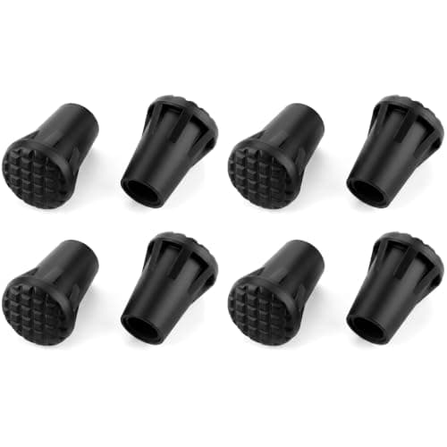 Limiebllu 8 Pcs Hiking Poles Rubber Buffer,11mm Walking Pole Rubber Tips