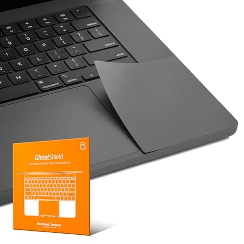 UPPERCASE GhostShield Premium Palm Rest Protector Skin Cover Set, Scratches and Wear Protection, Compatible with MacBook Pro 16" 2024 2023 2021 M4/M3/M2/M1 Pro/Max (Space Black)