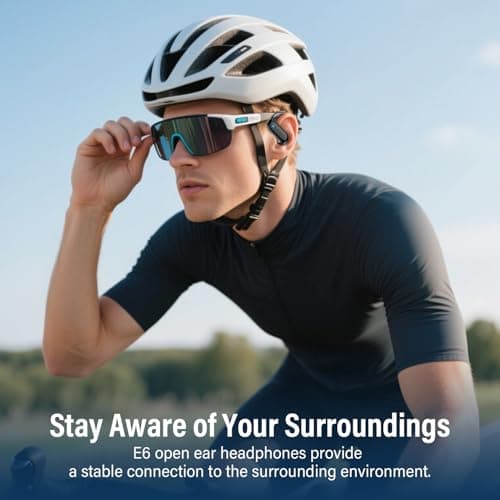 Wireless Earbuds, Bluetooth 5.4 Open Ear Headphones with Ear Hooks, 42H — view 5
