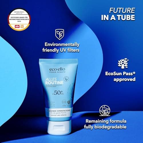 eco Elio SPF 50+ Sustainable Sun Cream 50ml Routine Affair I Without octocrylene and microplastics I Face Sun Cream face 50+ I Sunscreen no Cosmetics Fragrance-Free I Body 50+ — view 5