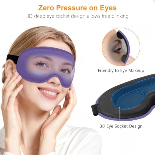 Gritin 2026 Gen 2 Sleep Mask-100% Blackout Eye Sleeping Mask for Women&Men — view 3