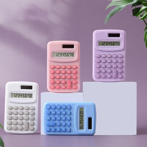 4pcs Pocket Calculator for School Back to School ABS Basic Arithmetic — view 5