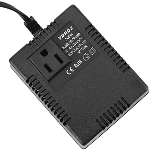 ROBMNE 300W Voltage Converter 220V to 110V Transformer Transformer Voltage Converter Travel Adapter UK Plug — view 3