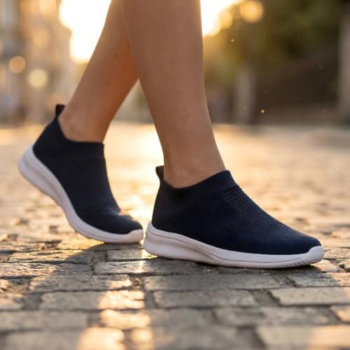 vibdiv Slip on Trainers for Women Walking Shoes Ladies Trainers 5UK 39EU — view 3