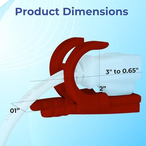 Lock Socket Adjustable Outlet Lock RED- Anti Theft Child-Safe Outlet Lock to Secure 2 or 3 Pronged Plugs & Adaptors. Secure Lock for Most Cords, Includes Security Screw & Allen Wrench. Made in USA — view 5