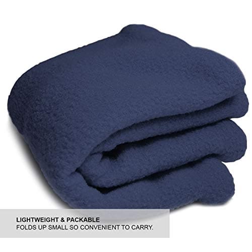 TOSKATOK® Childrens Kids Boys Girls Warm Winter Reversible Soft Fleece Snood Neckwarmer Scarf-NAVY — view 5