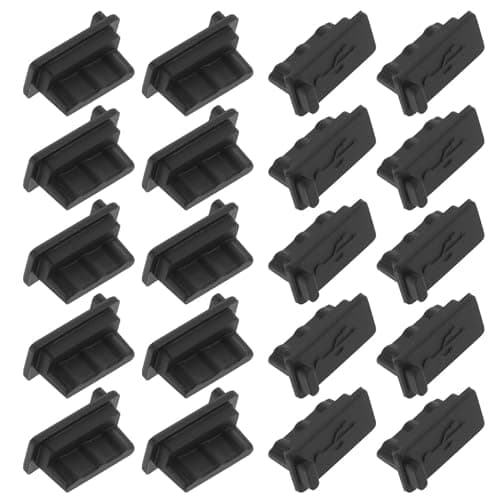 USB A Type Dust Plug, 20 Pcs Silicone USB Plug Cover