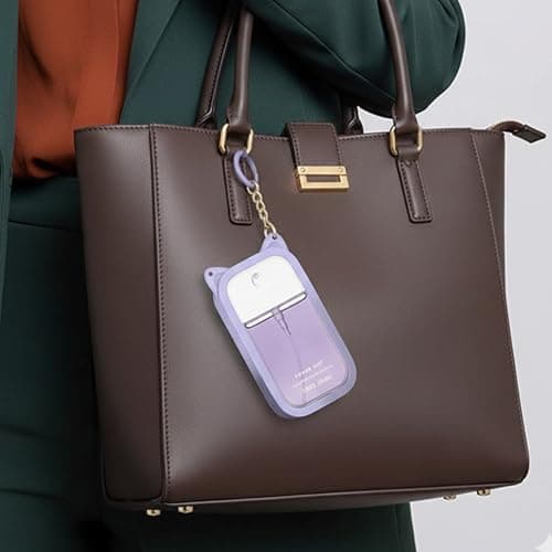 2 Pack Hand Sanitizer Case, Spray Hand Sanitiser Cover with Keychain for Travel, Portable Protection for Hand Sanitiser Spray — view 5