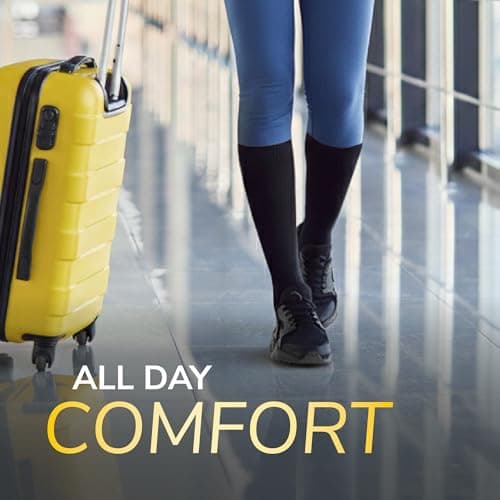 Dr. Scholl's Flight Socks - Clinically Proven Compression Socks for Flight Travel - Help Prevent Swollen Ankles and Deep Vein Thrombosis (DVT) - Sheer - Size 6-9, 1 Pair — view 6