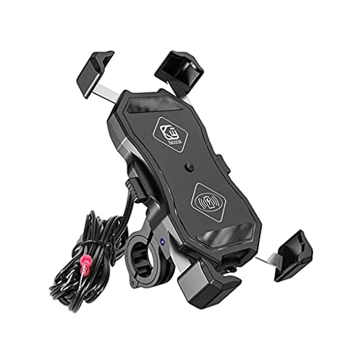 Tuoservo Motorcycle Phone Mount with Wireless and USB Charger 15W Qi Fast Charging Cell Phone Holder for Motorcycle ATV Boat Bike — view 5