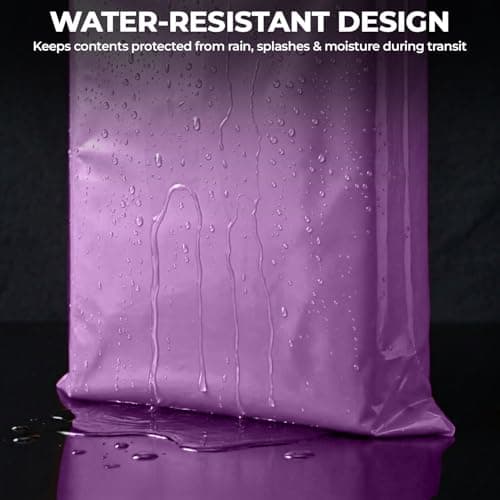 iSOUL Parcel Bags, 17x24 Vinted Strong Large Mailing Postal Postage Bags [Use in Parcel, Delivery, Shipping, Mail, Package] [432mm x 610mm] Purple Bags — view 4