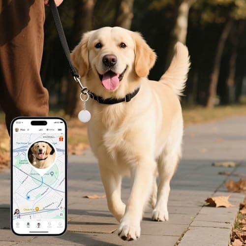 Mini GPS Tracker for Vehicles No Subscription, Hidden Car Tracker Device Works with Find My iOS Only, Portable Key Finder Tag for Keys Pets Luggage, Battery Powered Long Standby (1, White) — view 4