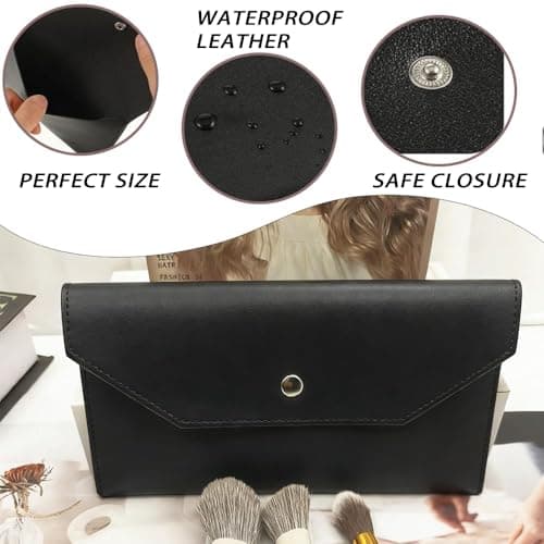 Yiranfuyao PU Leather Cash Envelope Wallet, Waterproof Reusable Money Saving Wallet Organizer Pouch for Cash UK Travel Budgeting Wedding Birthday Graduation Holidays — view 3