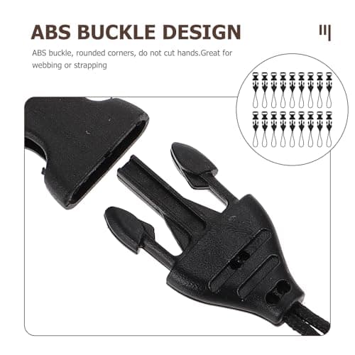 NUOBESTY Mini Quick Release Buckles 10Mm Detachable Plastic Strap Buckles for Backpack Luggage Outdoor Gear and Diy Accessories 20 Pieces — view 6