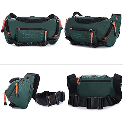 Multifunctional Sling Shoulder Pack - Chest, Waist, Crossbody Messenger Bag With Multi Pockets - Waterproof Rucksack for Outdoor Sports, Cycling, Hiking, Travel - Men, Women, Teens — view 6