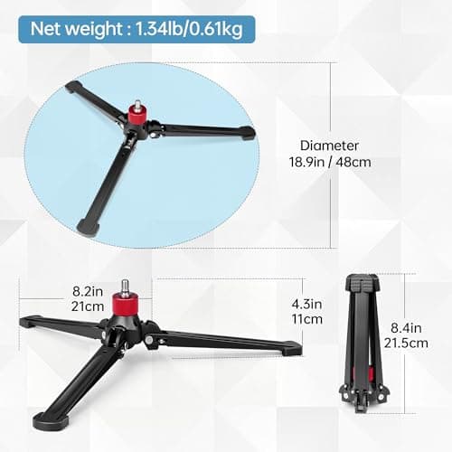 Manbily M-5 Mini Tripod Base (Red) — view 6