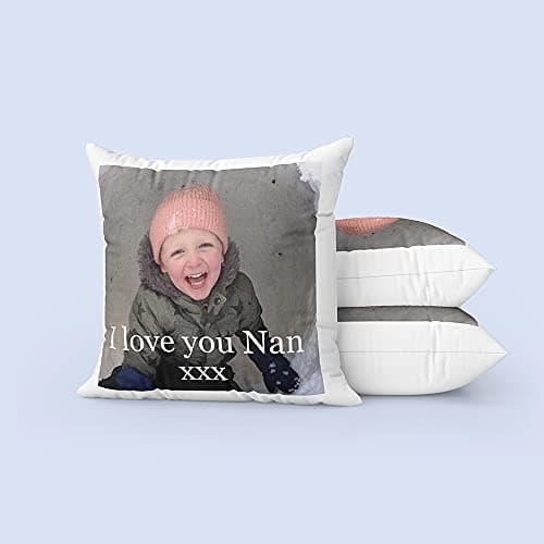 Hippowarehouse Personalised Cushion Any Image Personalized (VARIOUS OPTIONS AVAILABLE) | Pillow, Keepsake Cushion Cover, Infill, Valentine's & Christmas Gift — view 6