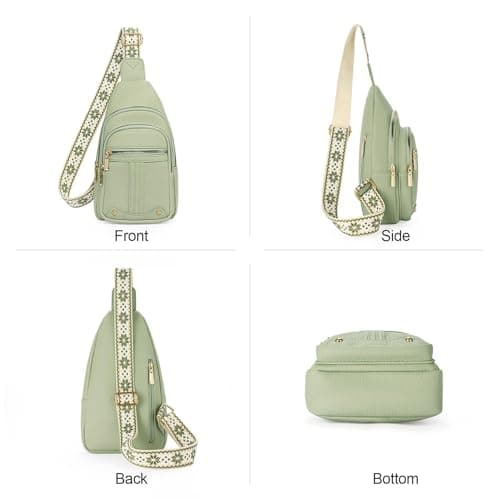 GAEKEAO Sling Bag for Women Crossbody Bags Fanny Pack Cross Body Bags Vegan Leather Chest Bag Travel Shoulder Belt Purse Backpack Gifts — view 5