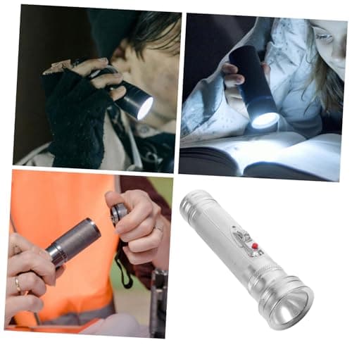 HYTROVE Portable Old-Fashioned Flashlight Metal Torch Small Size Battery Operated for Travel and Outdoor Activities — view 5