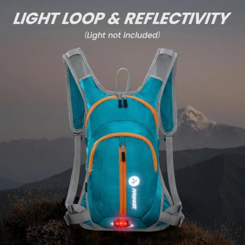 Nepest Hydration Pack Backpack with 2L Water Bladder Water Backpack, Teal — view 2