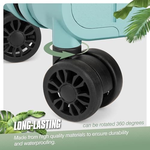 Vivikivi 2 Pcs Suitcase Wheels Replacement 55mm Luggage Wheels, LN-3 — view 6