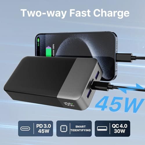 NOBIS Power Bank Fast Charging 45W 20000mAh Portable Charger — view 5