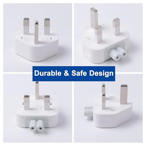 UK 3-Pin AC Power Adapter Wall Plug — view 4