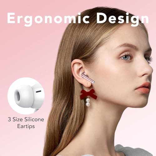 QXQ S26 Wireless Earbuds, In Ear Noise Cancelling Bluetooth 5.4 Headphones — view 4