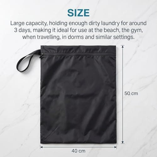 Aieino Travel Laundry Bags 2pcs Waterproof Dirty Clothes Bag with Zipper — view 3