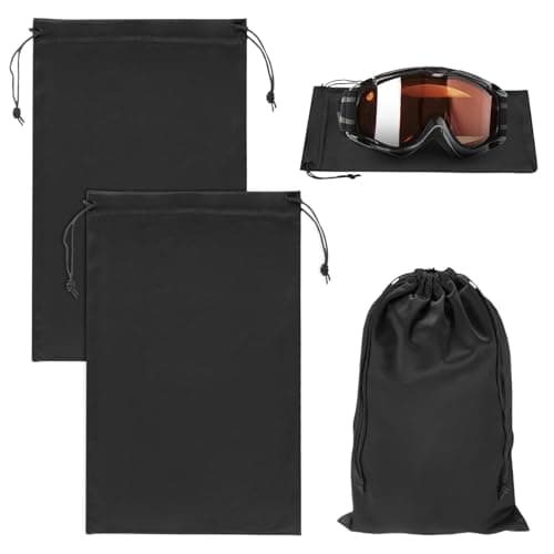 M METERXITY 2-Pack Ski Goggle Bag 9.8x5.9in Black