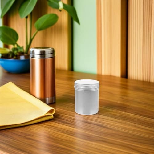 6pcs Ml Silver Aluminium Refillable Jar for Home Travel — view 5