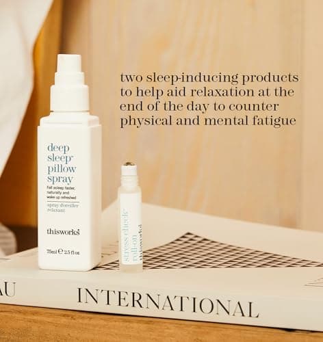 This Works Deep Sleep Pillow Talk Kit - Gift Set with Deep Sleep Pillow Spray 75 ml and Stress Check Roll On 5 ml - Self Care and Sleep Gifts for Women — view 2