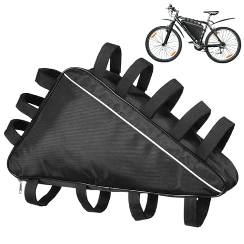 DOITOOL E Bike Battery Bag Triangle - Large Frame Bag 49x41x11cm - Electric Mountain Bicycle Cycling Accessories - Waterproof Oxford Storage Case for 72V Power-Pack & Bikepacking