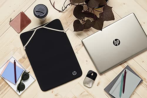 HP 15.6 Inch Black & Gold Protective Reversible Laptop Notebook Sleeve Case, Slim, Prevent Scratching, Zip-free — view 6