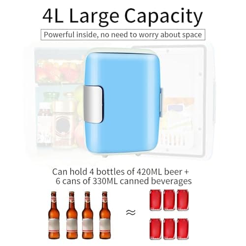 Fazvncv Small Car Chiller Warmer 8L Capacity ABS Construction Feature for Daily Commutes Compact Car Refrigerator — view 2