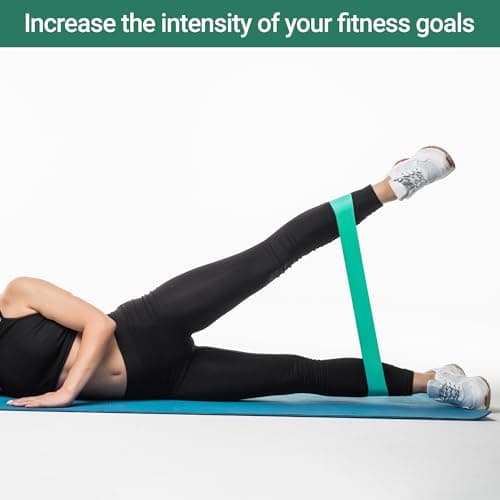 TechStone Resistance Bands Set for Men and Women, Pack of 5 Different Resistance Levels Elastic Band for Home Gym Long Exercise Workout – Great Fitness Equipment for Training, Yoga – Free Carrying Bag — view 3