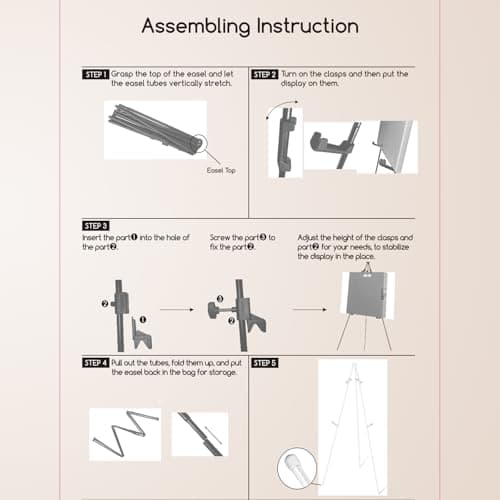 Hniuyun 168cm Adjustable Easel Stand Portable Tripod for Wedding Sign — view 6