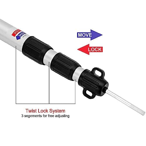 Shoze 2Pcs Poles Camping Poles Telescoping Tent Poles Aluminum 90-230CM — view 6