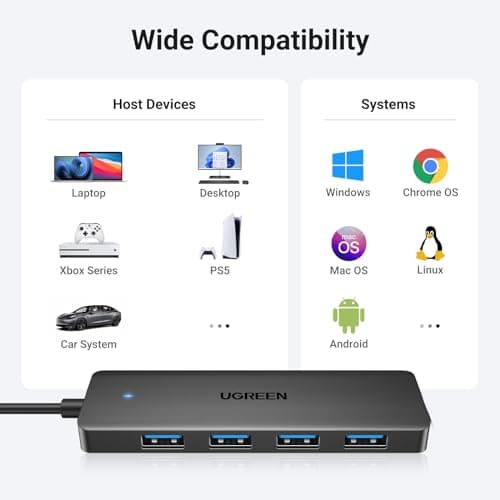 UGREEN USB Hub 3.0, USB Splitter 4 Port Ultra Slim with 5Gbps Data Transfer — view 5