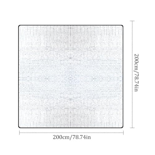 Birtern 200x200cm Aluminum Camping Mat, Sleeping Foam Pad, Insulating Foldable Foil Blanket for Outdoor Travel Picnic — view 3